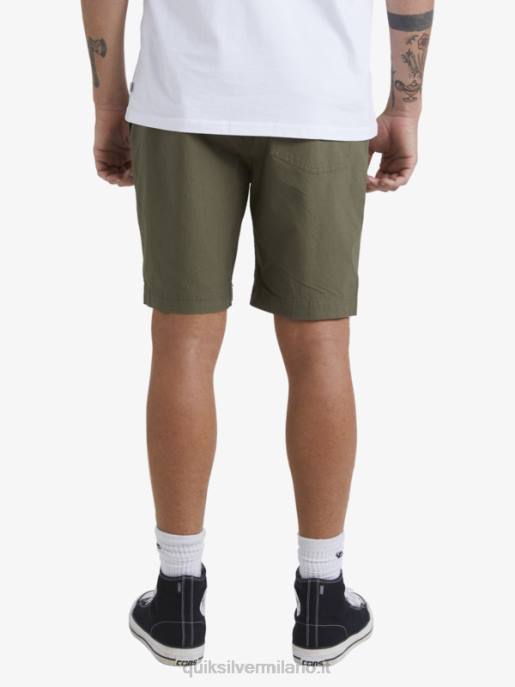 esso Quiksilver uomini waterman dopo pantaloncini da surf oliva polverosa HTZR1579