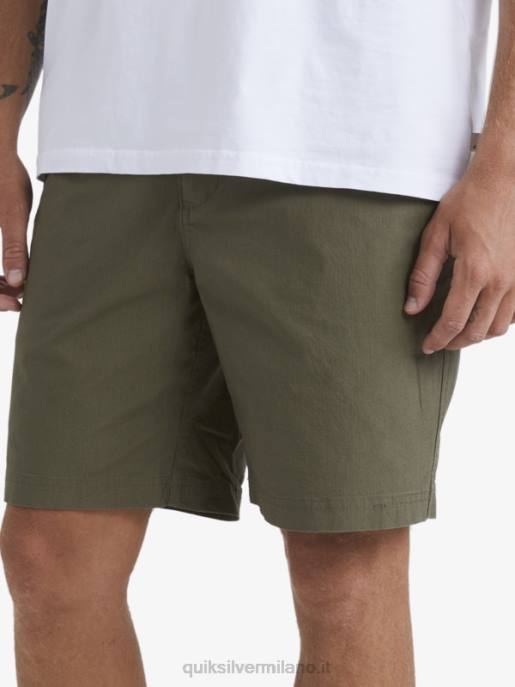 esso Quiksilver uomini waterman dopo pantaloncini da surf oliva polverosa HTZR1579