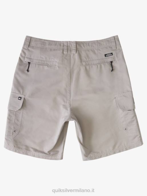 esso Quiksilver uomini waterman maldive 20 pantaloncini cargo grigio selce HTZR1728