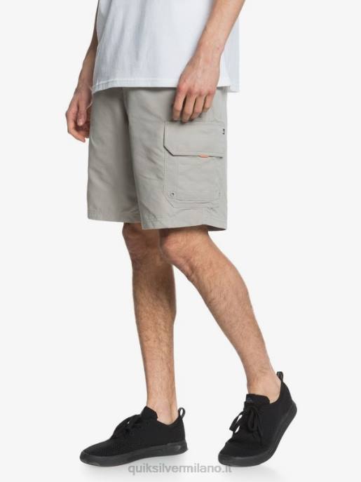 esso Quiksilver uomini waterman maldive 20 pantaloncini cargo grigio selce HTZR1728