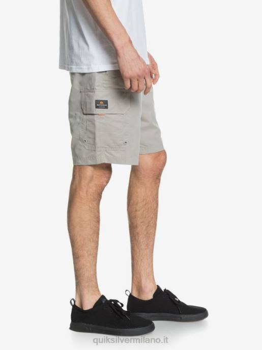 esso Quiksilver uomini waterman maldive 20 pantaloncini cargo grigio selce HTZR1728