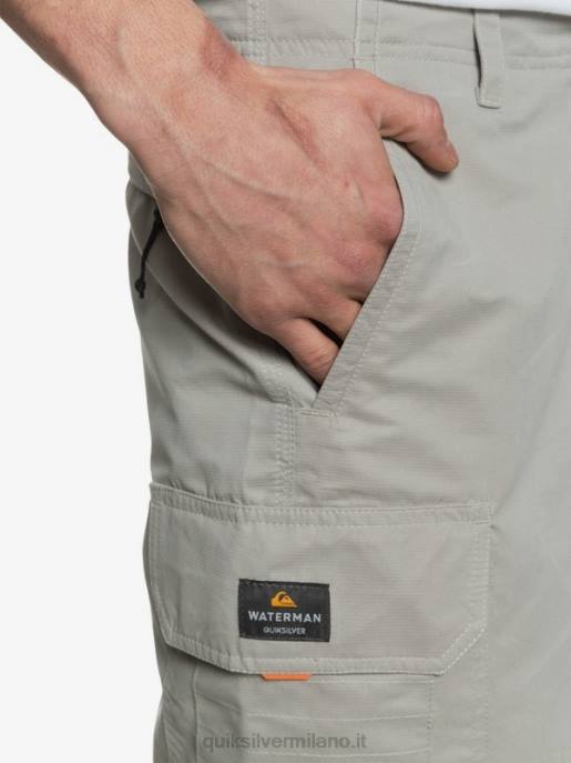 esso Quiksilver uomini waterman maldive 20 pantaloncini cargo grigio selce HTZR1728