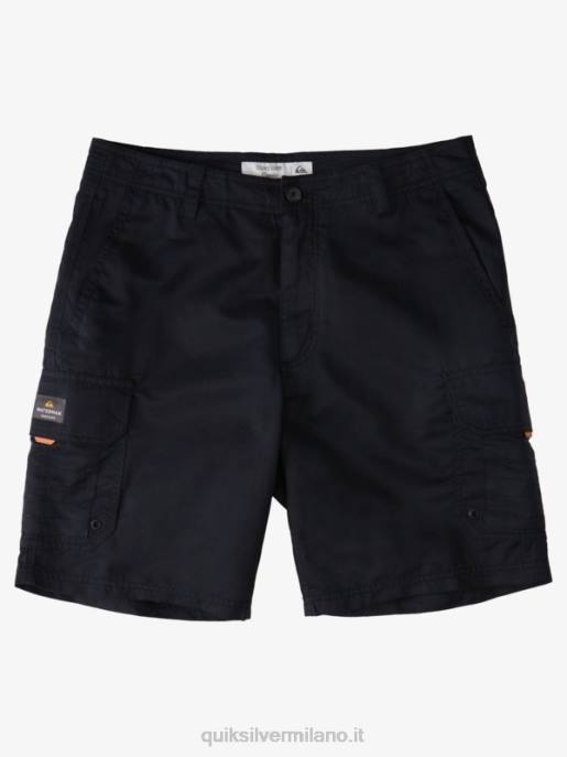 esso Quiksilver uomini waterman maldive 20 pantaloncini cargo nero HTZR1727