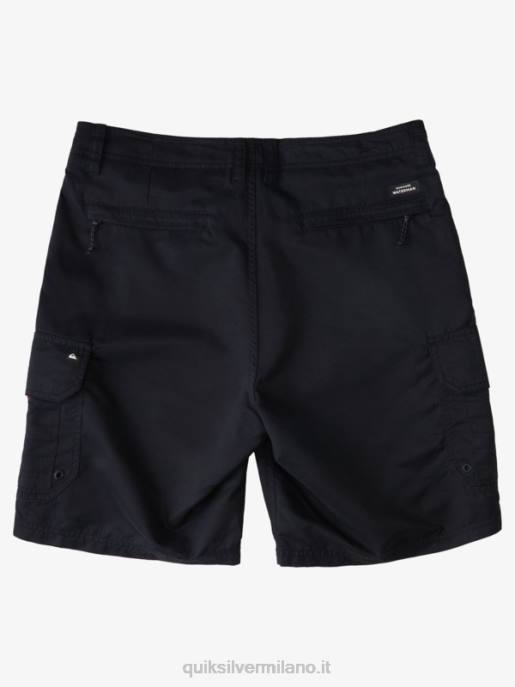 esso Quiksilver uomini waterman maldive 20 pantaloncini cargo nero HTZR1727
