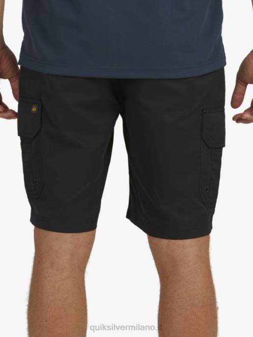 esso Quiksilver uomini waterman maldive 20 pantaloncini cargo nero HTZR1727