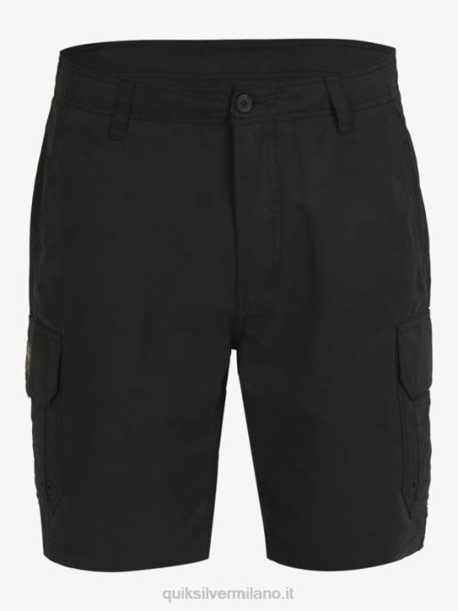 esso Quiksilver uomini waterman maldive 20 pantaloncini cargo nero HTZR1727