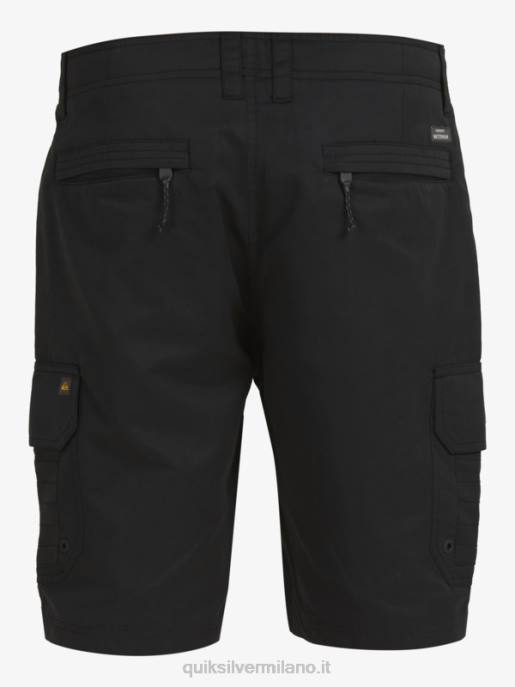 esso Quiksilver uomini waterman maldive 20 pantaloncini cargo nero HTZR1727
