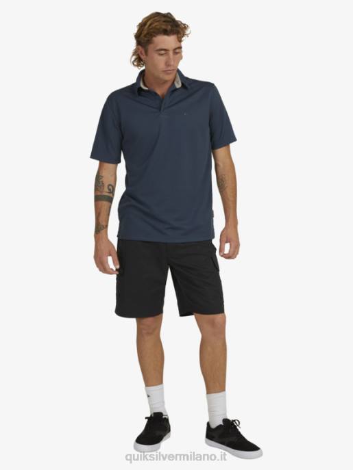 esso Quiksilver uomini waterman maldive 20 pantaloncini cargo nero HTZR1727