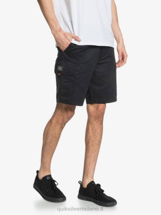 esso Quiksilver uomini waterman maldive 20 pantaloncini cargo nero HTZR1727