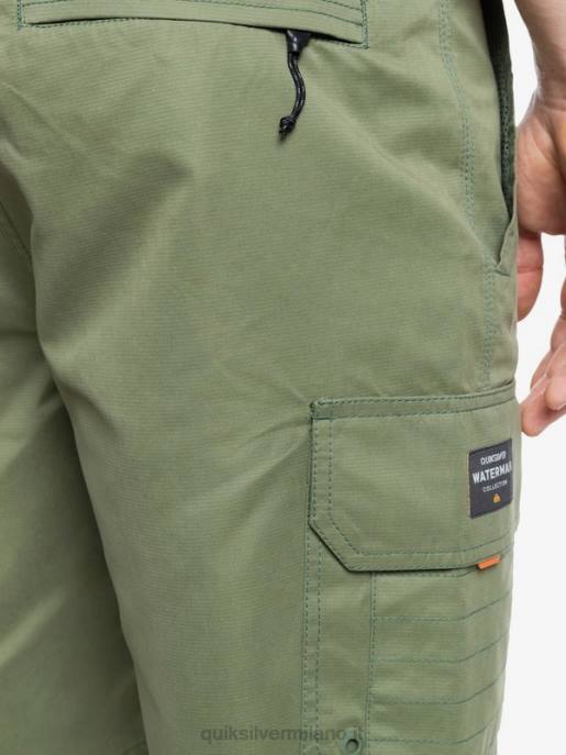 esso Quiksilver uomini waterman maldive 20 pantaloncini cargo nero HTZR1727