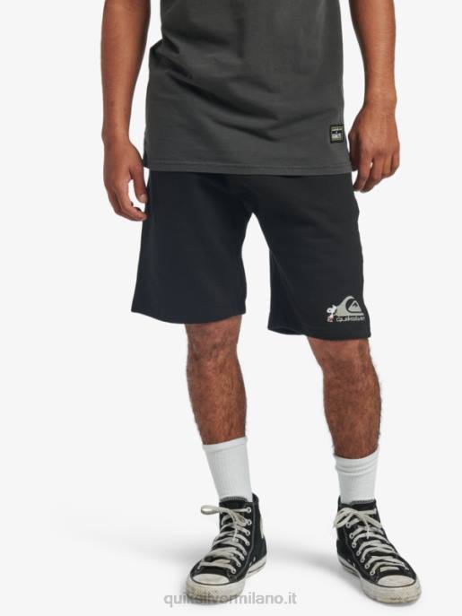 esso Quiksilver x Peanuts uomini pantaloncini leggende locali nero HTZR1883