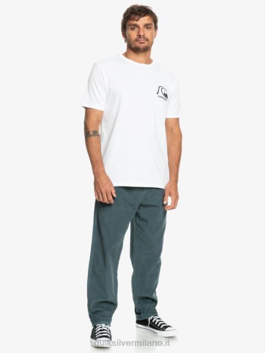 esso Quiksilver uomini pantaloni di velluto a coste incrociatore da spiaggia lavagna scura HTZR921