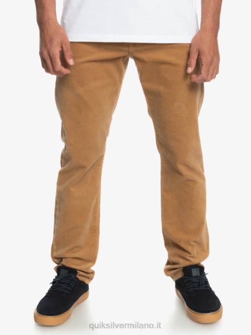 esso Quiksilver uomini pantaloni in velluto a costine con cordino kracker plage HTZR1550