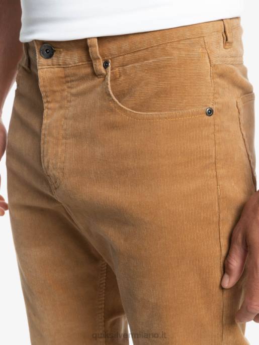 esso Quiksilver uomini pantaloni in velluto a costine con cordino kracker plage HTZR1550