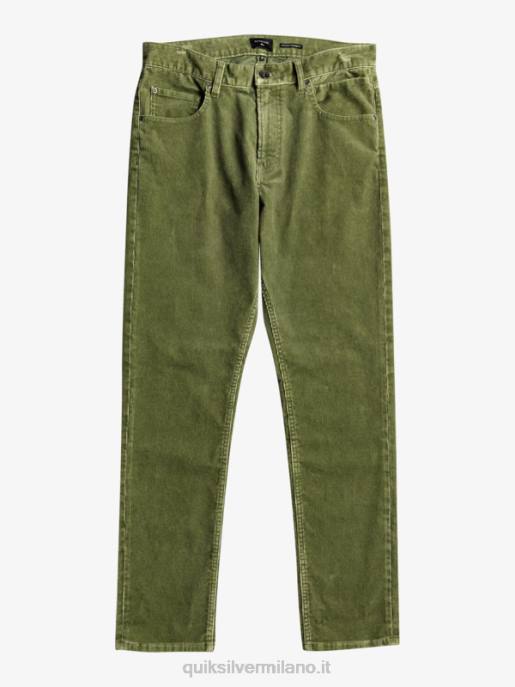 esso Quiksilver uomini pantaloni kracker in velluto a costine dritti Quadrifoglio HTZR1607