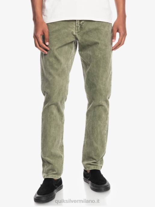 esso Quiksilver uomini pantaloni kracker in velluto a costine dritti Quadrifoglio HTZR1607