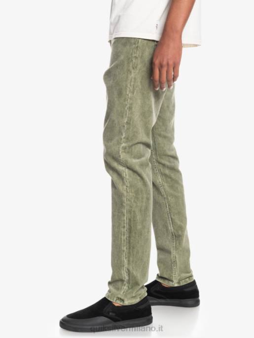 esso Quiksilver uomini pantaloni kracker in velluto a costine dritti Quadrifoglio HTZR1607