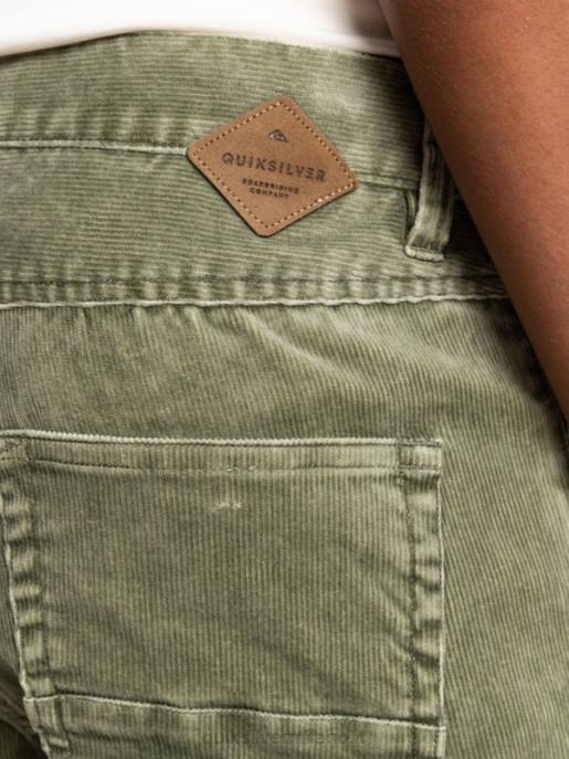 esso Quiksilver uomini pantaloni kracker in velluto a costine dritti Quadrifoglio HTZR1607