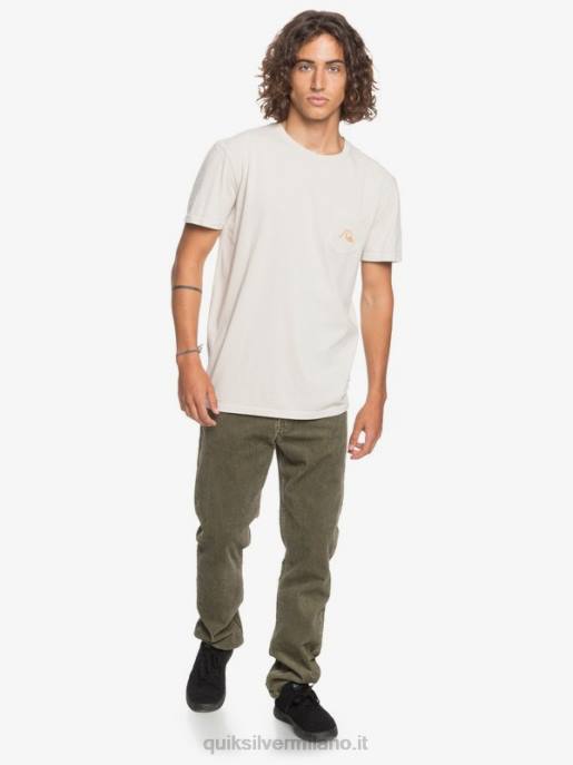 esso Quiksilver uomini pantaloni kracker in velluto a costine dritti calamata HTZR1606