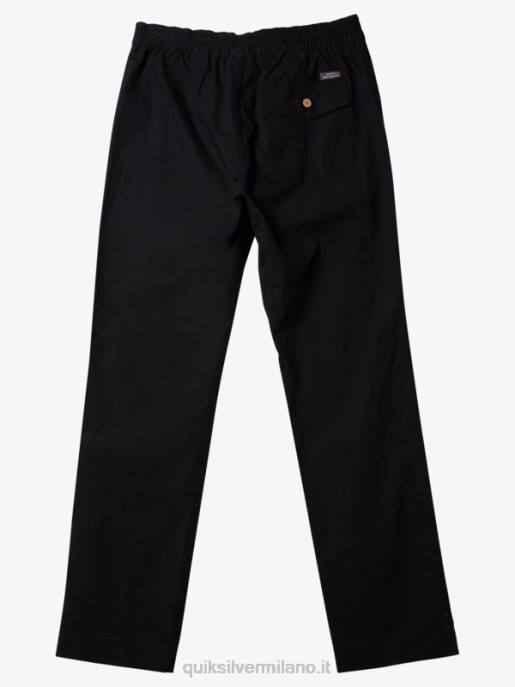 esso Quiksilver uomini waterman dopo i pantaloni da surf nero HTZR791