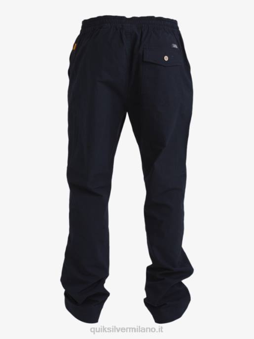 esso Quiksilver uomini waterman dopo i pantaloni da surf nero HTZR791