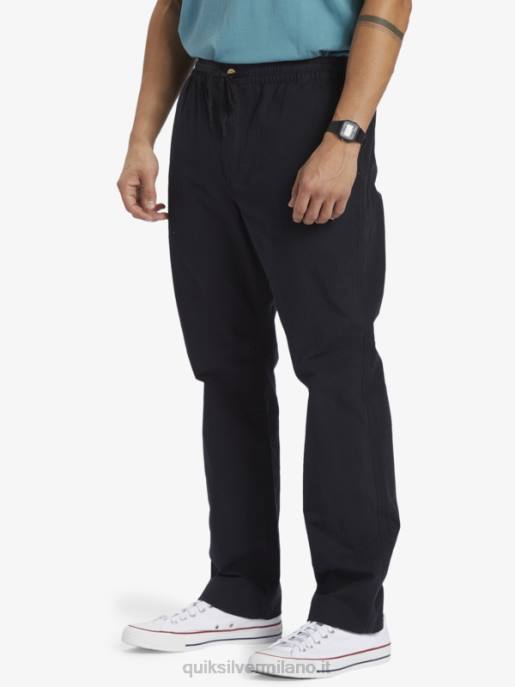 esso Quiksilver uomini waterman dopo i pantaloni da surf nero HTZR791