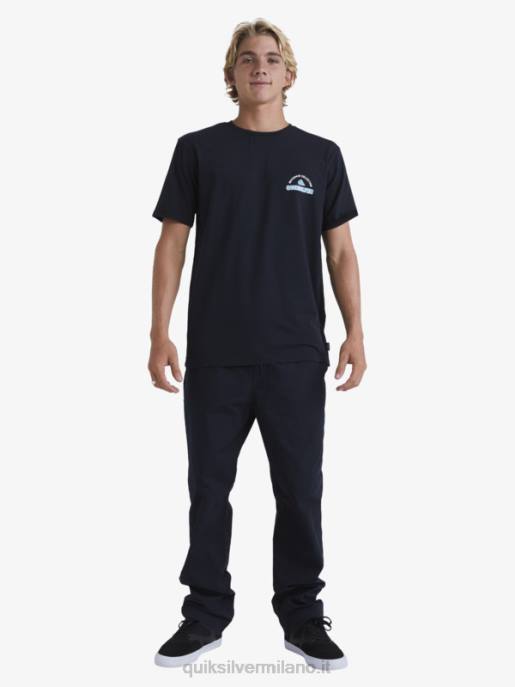 esso Quiksilver uomini waterman dopo i pantaloni da surf nero HTZR791