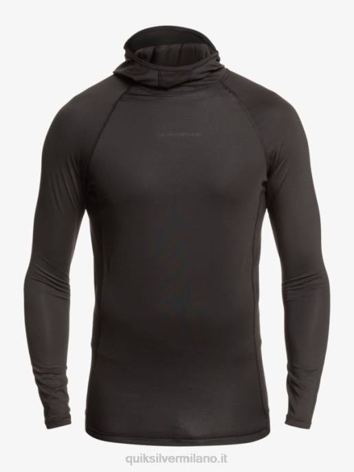 esso Quiksilver uomini Rashguard manica lunga Storm Tripper nero HTZR1836