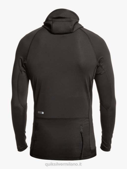 esso Quiksilver uomini Rashguard manica lunga Storm Tripper nero HTZR1836
