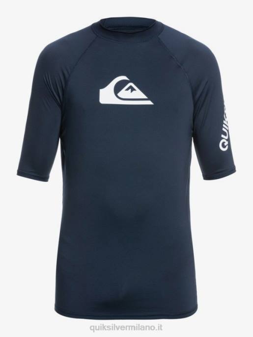 esso Quiksilver uomini Rashguard upf 50 manica corta per tutti i tempi blazer blu scuro HTZR1263