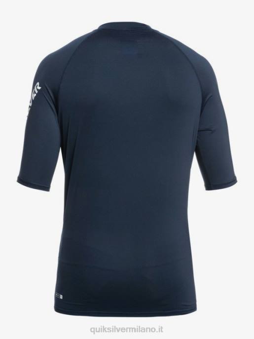 esso Quiksilver uomini Rashguard upf 50 manica corta per tutti i tempi blazer blu scuro HTZR1263
