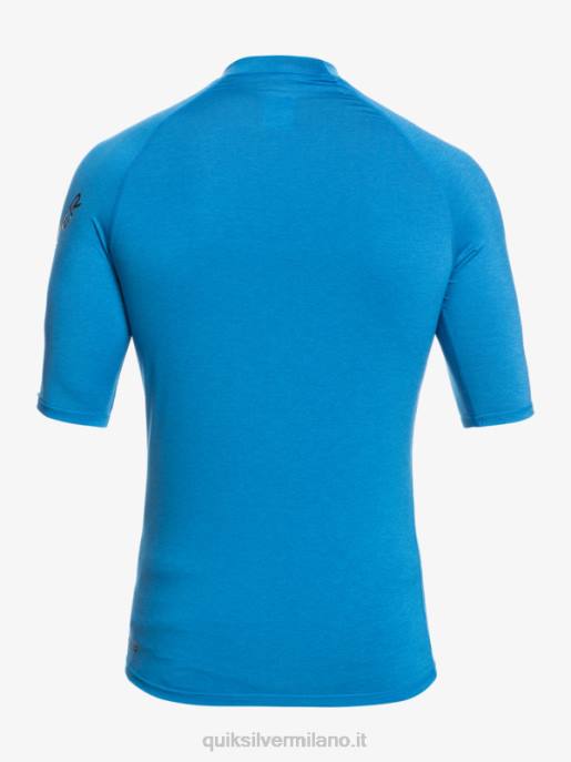 esso Quiksilver uomini Rashguard upf 50 manica corta per tutti i tempi boccaglio blu erica HTZR814
