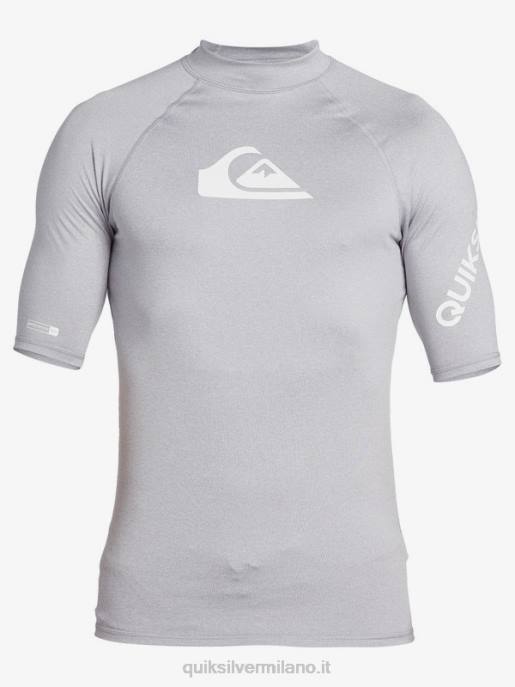 esso Quiksilver uomini Rashguard upf 50 manica corta per tutti i tempi erica nevischio HTZR1260