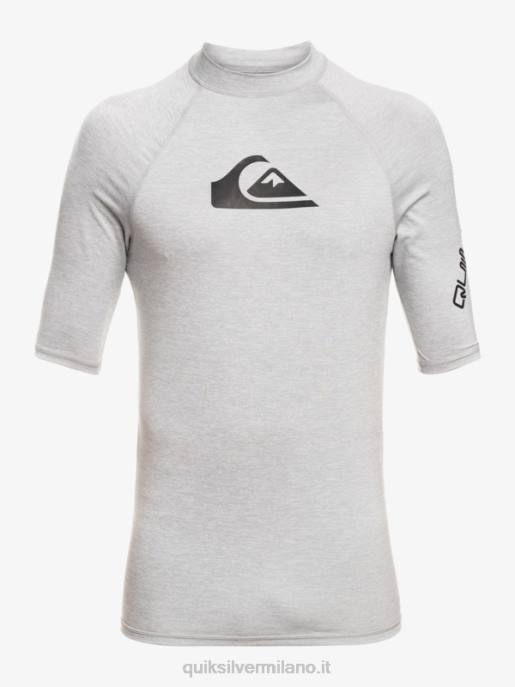 esso Quiksilver uomini Rashguard upf 50 manica corta per tutti i tempi erica nevischio HTZR809