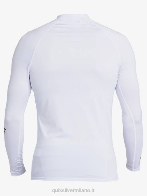 esso Quiksilver uomini Rashguard upf 50 manica lunga per tutti i tempi bianco HTZR1429