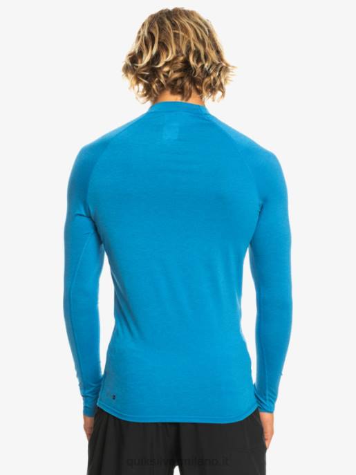esso Quiksilver uomini Rashguard upf 50 manica lunga per tutti i tempi boccaglio blu erica HTZR822