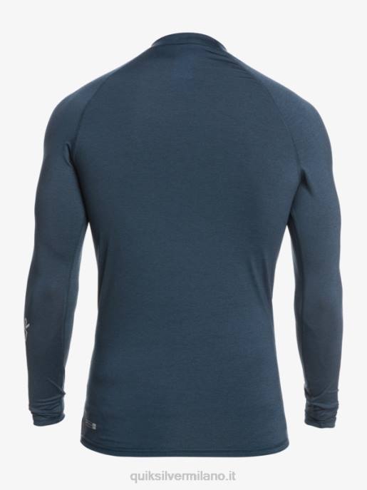 esso Quiksilver uomini Rashguard upf 50 manica lunga per tutti i tempi giacca blu navy melange HTZR820