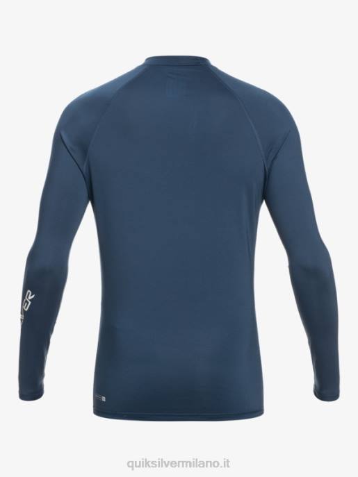 esso Quiksilver uomini Rashguard upf 50 manica lunga per tutti i tempi insegne blu HTZR853