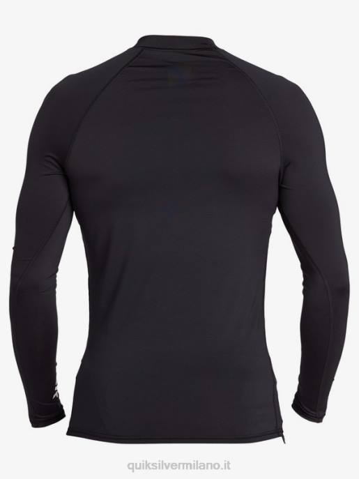 esso Quiksilver uomini Rashguard upf 50 manica lunga per tutti i tempi nero HTZR1430