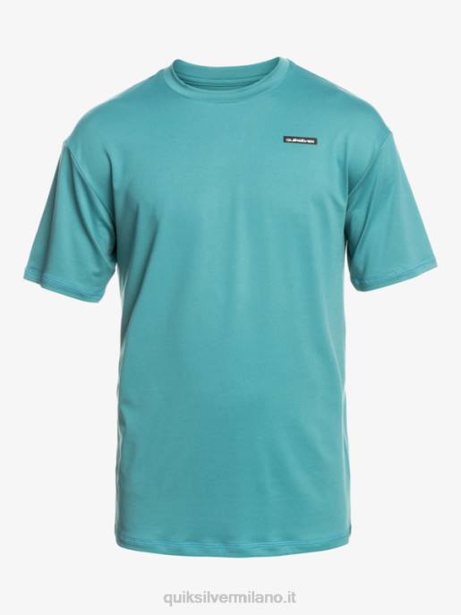 esso Quiksilver uomini T-shirt da surf omni session upf 50 manica corta blu bretone HTZR542