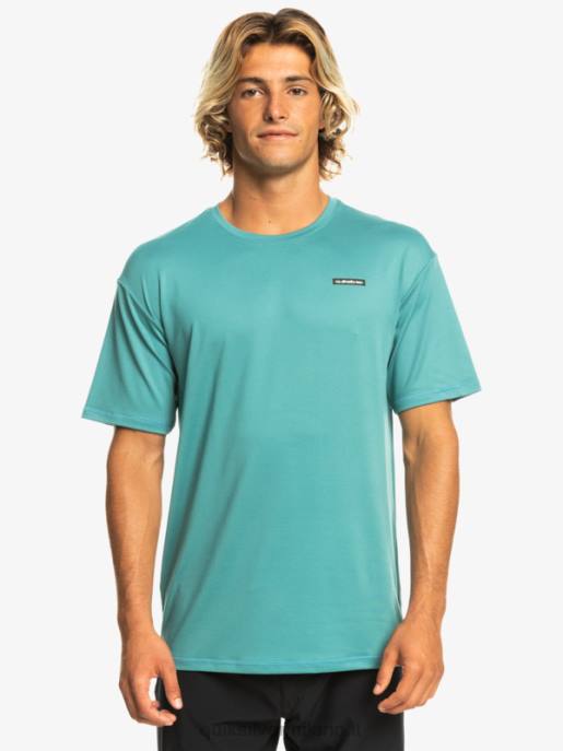 esso Quiksilver uomini T-shirt da surf omni session upf 50 manica corta blu bretone HTZR542