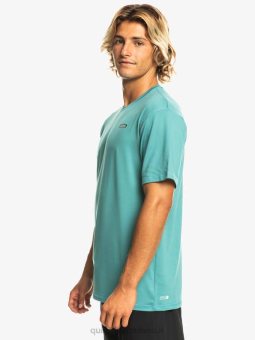 esso Quiksilver uomini T-shirt da surf omni session upf 50 manica corta blu bretone HTZR542
