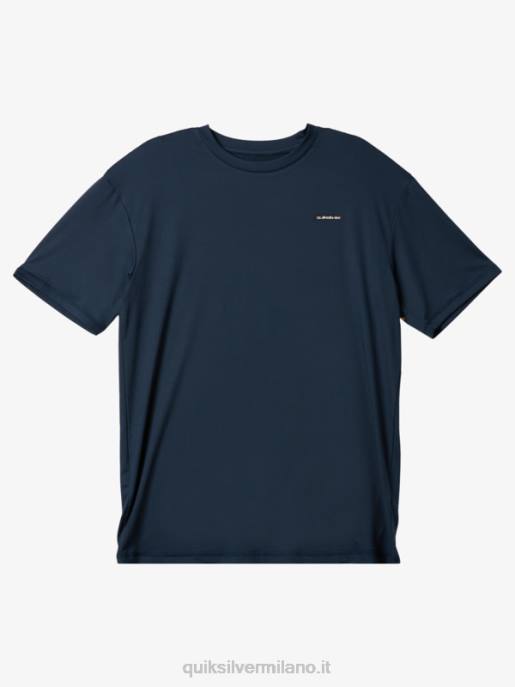 esso Quiksilver uomini T-shirt da surf omni session upf 50 manica corta marina di mezzanotte HTZR541