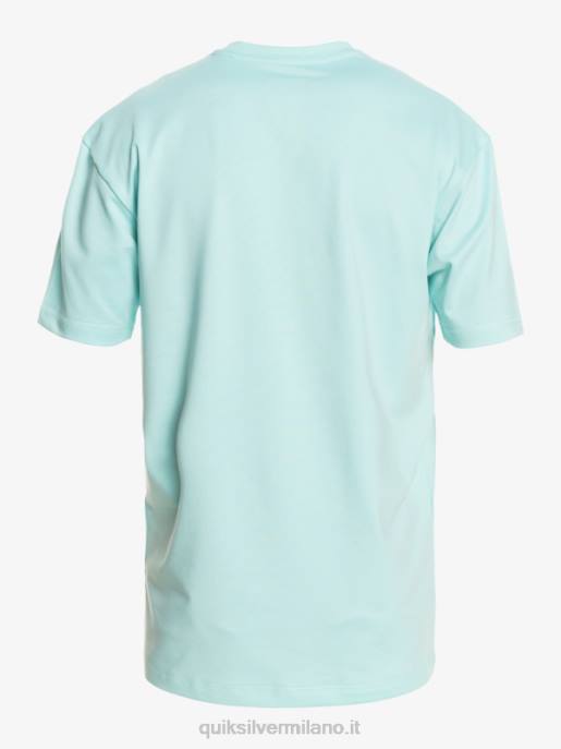 esso Quiksilver uomini T-shirt da surf upf 50 a manica corta tinta unita angelo blu HTZR889