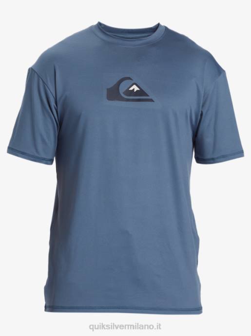 esso Quiksilver uomini T-shirt da surf upf 50 a manica corta tinta unita mare di Bering HTZR888
