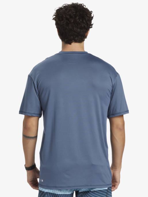 esso Quiksilver uomini T-shirt da surf upf 50 a manica corta tinta unita mare di Bering HTZR888