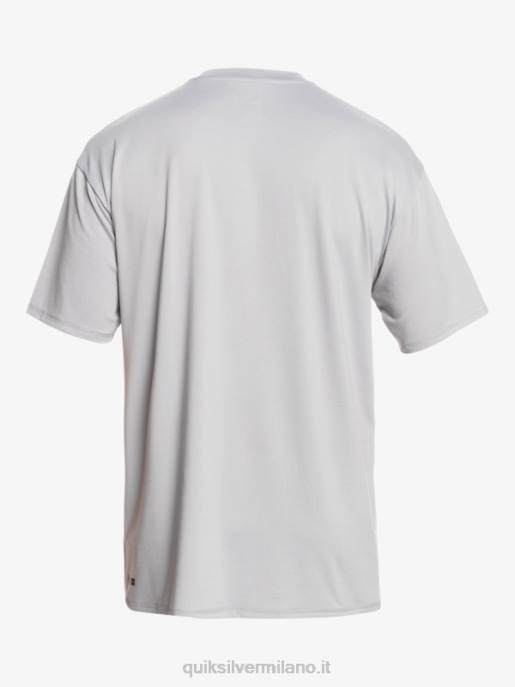 esso Quiksilver uomini T-shirt da surf upf 50 a manica corta tinta unita nevischio HTZR890