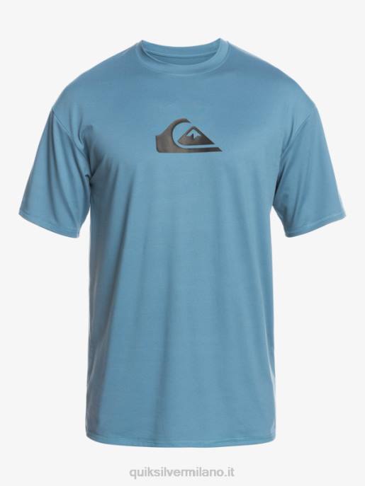 esso Quiksilver uomini T-shirt da surf upf 50 a manica corta tinta unita provenzale HTZR891