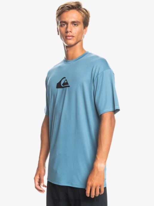 esso Quiksilver uomini T-shirt da surf upf 50 a manica corta tinta unita provenzale HTZR891