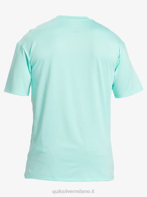 esso Quiksilver uomini T-shirt da surf upf 50 a manica corta tinta unita vetro da spiaggia HTZR886